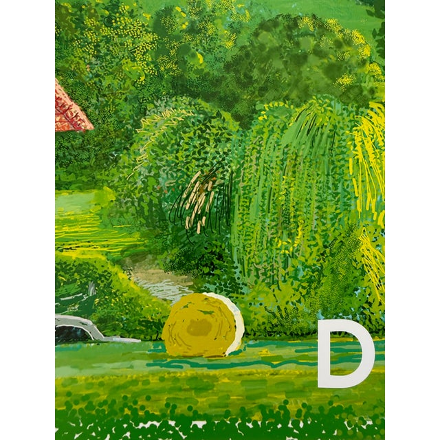 Green David Hockney, a Year in Normandie, 2020-2021 (Detail) Composite iPad Painting, Copyright David Hockney, Printed in Uk For Sale - Image 8 of 13