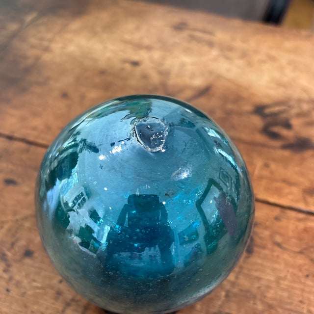 Transitional 1990s Hand Blown Glass Ball For Sale - Image 3 of 6