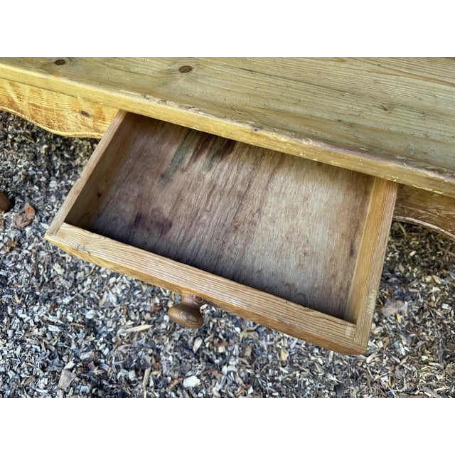 Large Farmhouse Dining Table in Pine, 1955 For Sale - Image 6 of 11