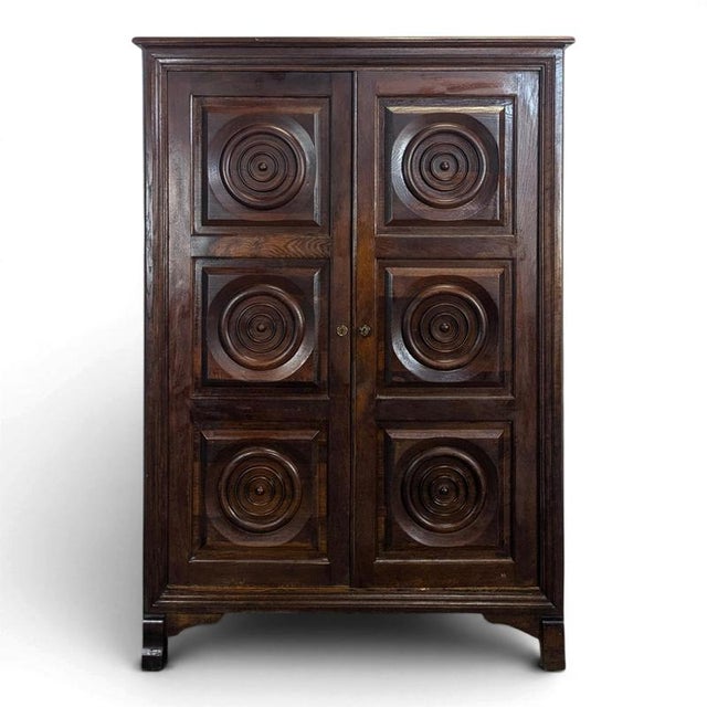 Vintage Wardrobe in the style of Dudouyt, 1940s For Sale - Image 6 of 6