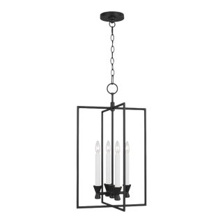 Chapman & Myers by Visual Comfort Studio Keystone Lantern, Black For Sale