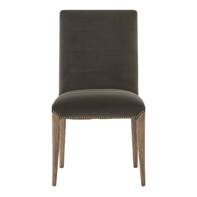 Four Hands Nate Dining Chair - Modern Velvet Loden For Sale