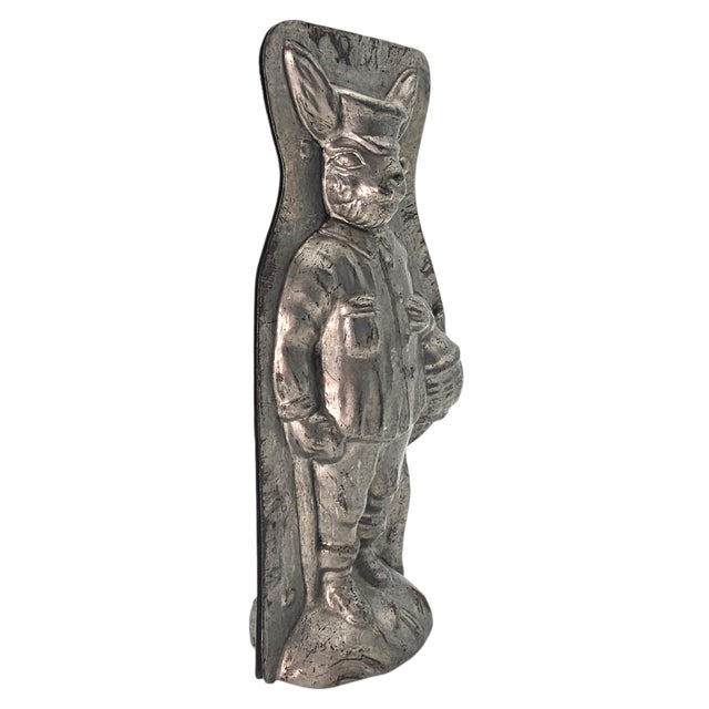 H. Heris German Tin Chocolate Mold — Dutch Bunny #442, 10” For Sale - Image 9 of 18