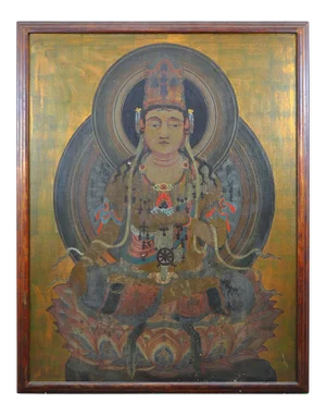 Medicine Buddha Painting Large Scale Ausadhi Badhai
