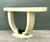 Late 20th Century Vintage Faux Goatskin Console Table After Karl Springer For Sale - Image 5 of 12