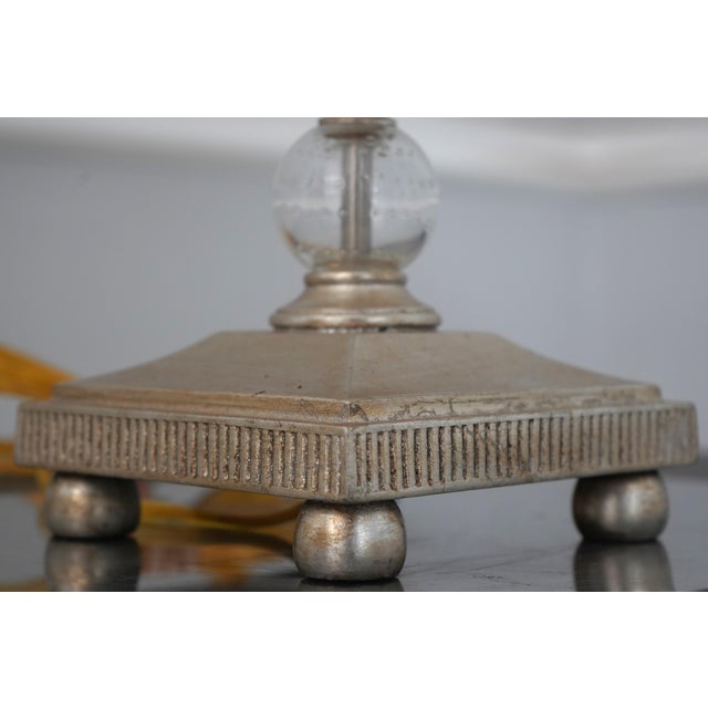 Glass 1990s Stacked Crystal Ball Table Lamps - Pair For Sale - Image 7 of 11