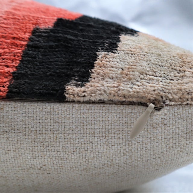 Handmade Designer Valvet Throw Pillow With Down Insert For Sale - Image 9 of 13