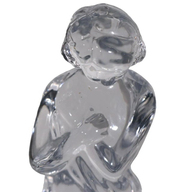 Glass Cambridge Glass Draped Lady Flower Frog For Sale - Image 7 of 9