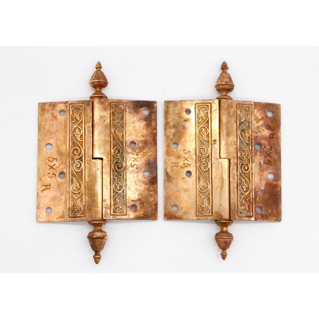 Metal Antique Bronze Right Lift Off Butt Door Hinge For Sale - Image 7 of 7