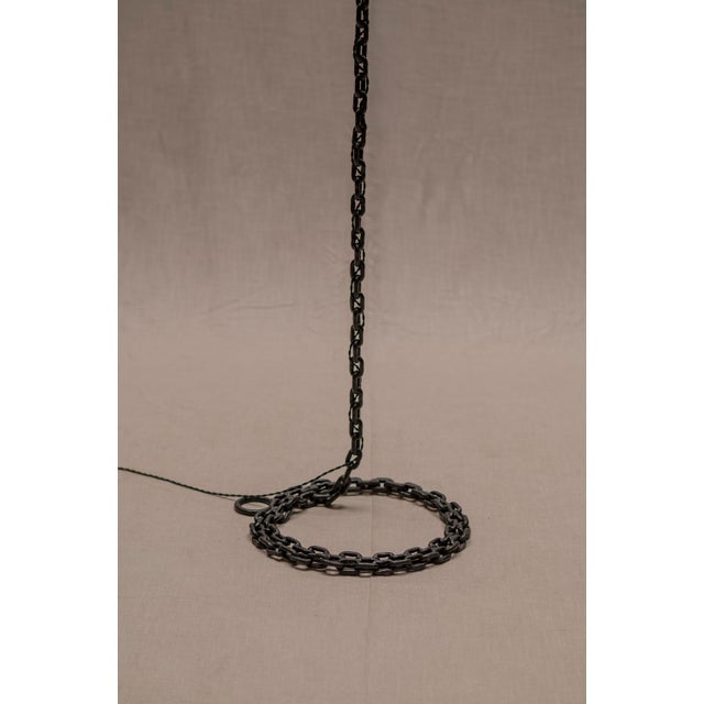 Artisan Chain Link Floor Lamp, France, 1960s For Sale - Image 4 of 8