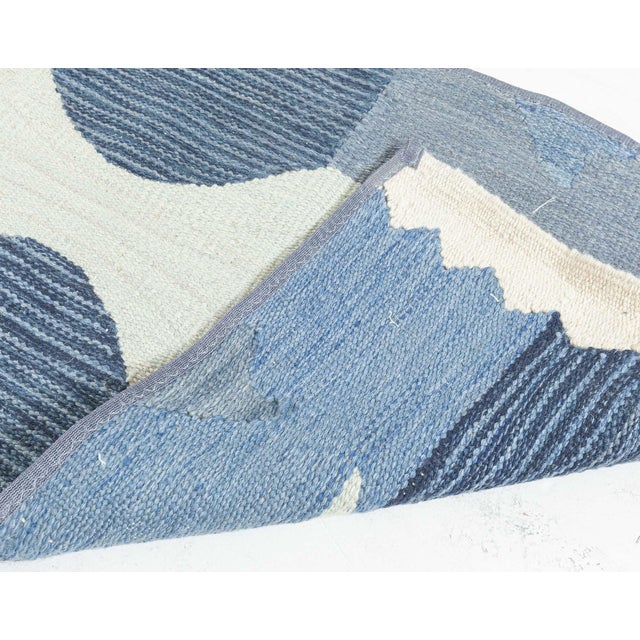 Textile Modern Swedish Flat-Weave Wool Fragment Runner by Doris Leslie Blau For Sale - Image 7 of 7