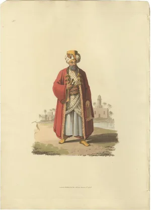 Egyptian Bey, 1818, Paper