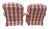 A Pair of Custom Pink Plaid Pleated Skirt Lounge Chairs With Rolled Arms For Sale - Image 11 of 18
