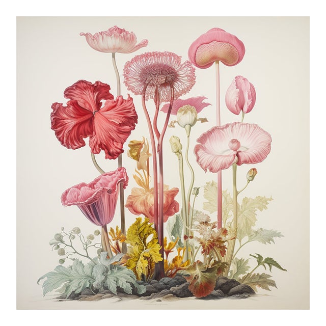 Antique Botanical Garden Study - Natural History Fine Art Print For Sale