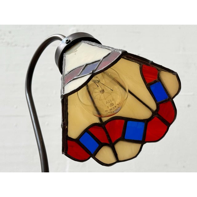 Vintage Tiffany-Style Table Lamp, 1970s For Sale - Image 6 of 17