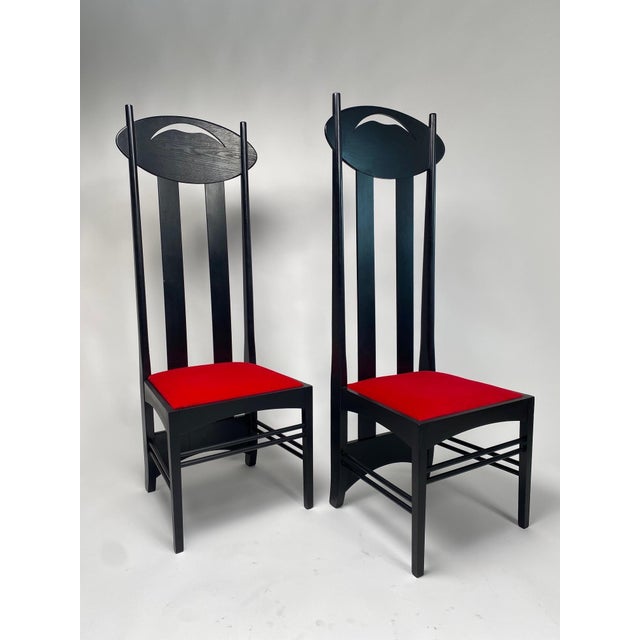 Set of Vintage Argyle Chairs by Charles R. Mackintosh for Atelier International, 1990 For Sale - Image 14 of 17