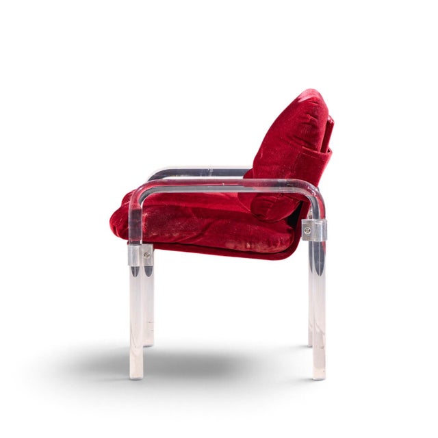 Jeff Messerschmidt Pipeline Series II Mid Century Lucite and Aluminum Dining Chairs - Set of 6 For Sale - Image 9 of 10