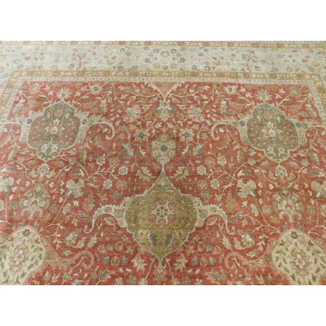 Vintage Hand Knotted Super Fine Indian Rug. 8'x 10' For Sale - Image 4 of 18