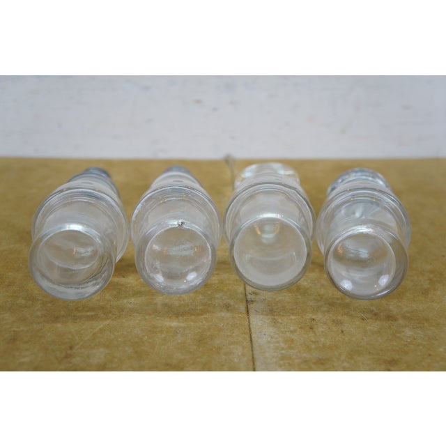 Antique Victorian Silver Plate Etched Glass Cruet Condiment Set 12" For Sale - Image 18 of 18