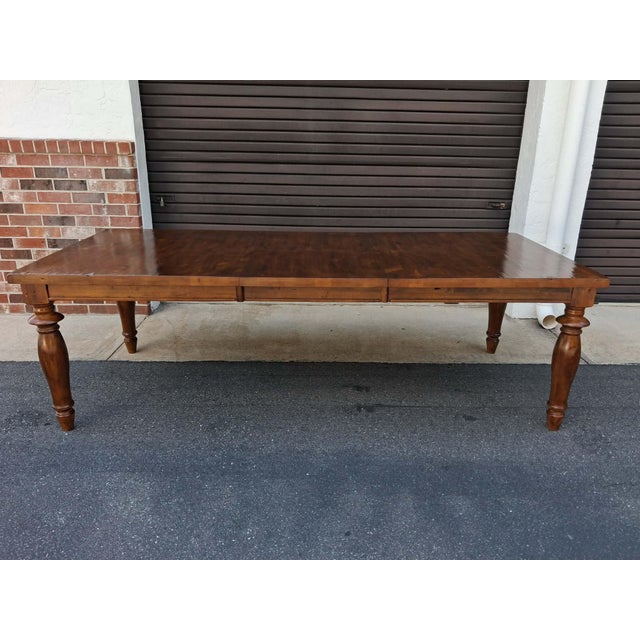 Dining Table Rustic Farmhouse Style With 24" Butterfly Leaf. For Sale - Image 11 of 18