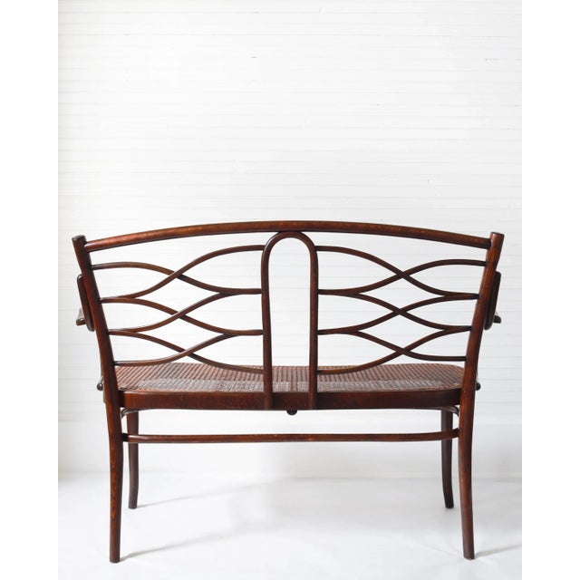 Wood 19th Century Original Thonet Bench, Settee No. 1 For Sale - Image 7 of 12