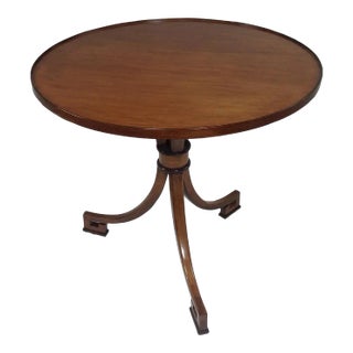 Walnut Klismos End Table. Solid Walnut For Sale