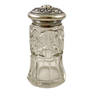 R. Wallace & Sons Crystal & Sterling Silver Sugar Shaker For Sale