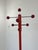 Mid-Century Modern Vintage Red Coat Rack, 1980s For Sale - Image 3 of 7