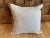 Large Raw Silk Decorative Pillow in Cream & Camel For Sale In Seattle - Image 6 of 6