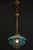 Hight Adjustable Art Deco Pendant Light with Original Opal Glass Shade, 1920s For Sale - Image 4 of 18