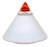White and Red Glass Table Lamp by Leucos, Italy, 1960s For Sale - Image 6 of 6