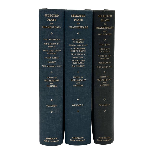 Selected Plays of Shakespeare, Three Volumes Published 1936-1941, Signed by the Editor For Sale