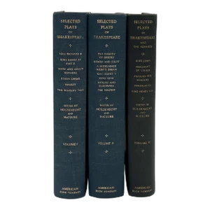 Selected Plays of Shakespeare, Three Volumes Published 1936-1941, Signed by the Editor