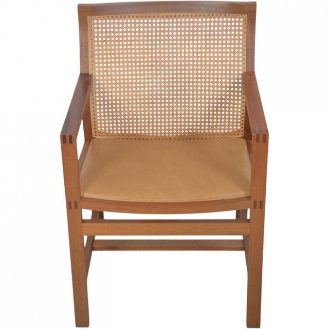 Vintage King Armchairs in Mahogany by Rud Thygsen, 1980s, Set of 6 For Sale - Image 12 of 18