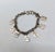 American Vintage 1930s Signed Monet Silvertone Coat of Arms Charm Bracelet For Sale - Image 3 of 8