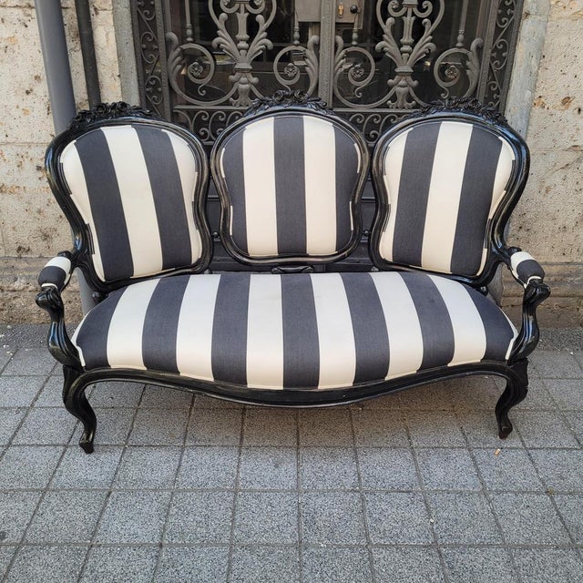 Antique Napoleon III Sofa, 1890s For Sale - Image 11 of 18