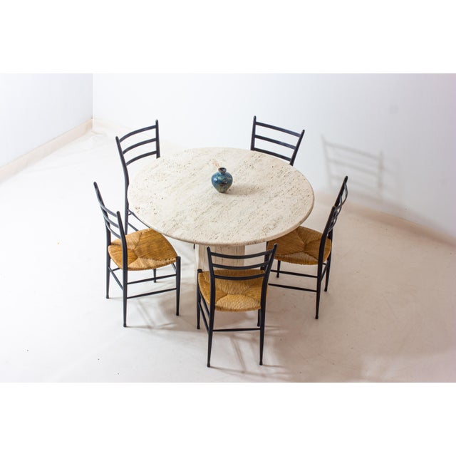 Organic Travertine Dining Table, Italy, 1970s For Sale - Image 15 of 18