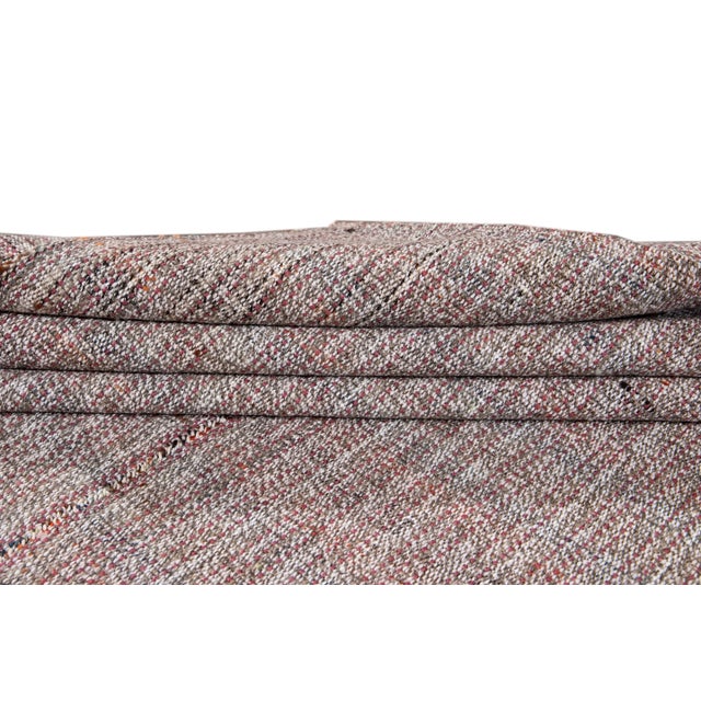 Mid-20th Century Vintage Flat-Weave Rug For Sale - Image 12 of 13