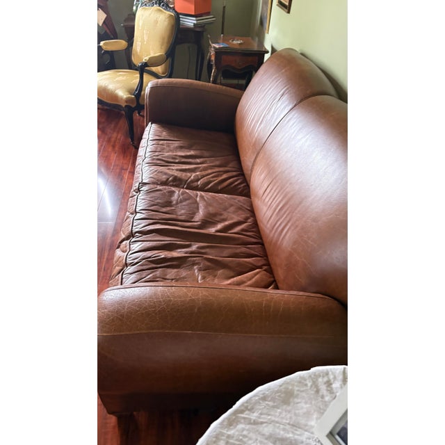 Mitchell Gold Manhattan 1930s Style Club 2 Seater Pullout Sleeper Sofa For Sale - Image 11 of 11