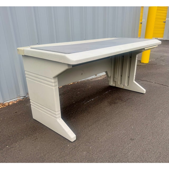 Mid-Century Modern Vintage Space Age Computer Desk For Sale - Image 3 of 12