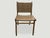 Contemporary Andrianna Shamaris Modern Chair Series Single Backed Leather Woven Chair For Sale - Image 3 of 6