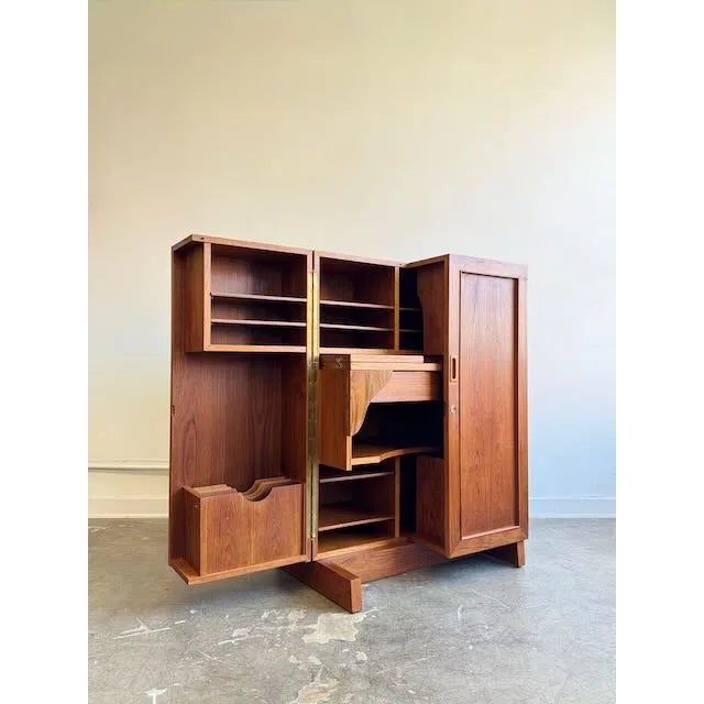 Wood 1970’s Scandinavian “Magic Box” Desk For Sale - Image 7 of 16