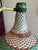 Vintage Orange, Green & White Woven Demijohn Bottle – 15” For Sale - Image 4 of 5