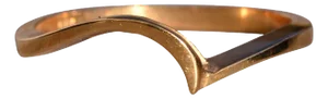 Mount Saint Elias: Wave ring in Yellow Gold