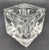 Late 20th Century Vintage Optic Glass Cube Paperweight and Candle Holder For Sale - Image 5 of 10