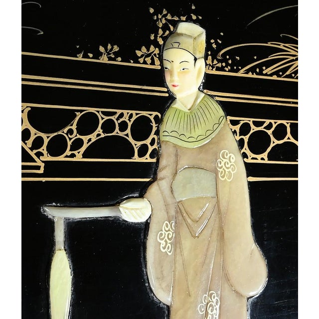 Lacquered Wood Living Room Table, Chna, 1950s For Sale - Image 10 of 18