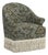 Cecile Ivory Fringe Swivel Chair in Prairie Floral Ice For Sale