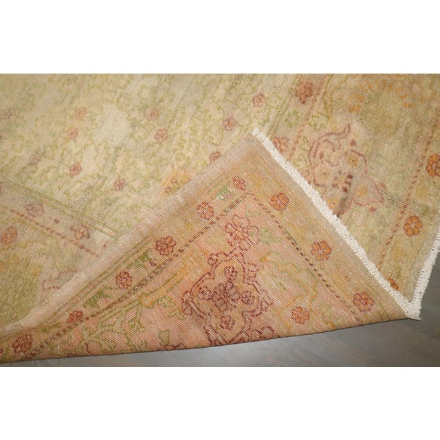 Zabihi Collection Silver Antique Turkish Oushak Rug - 11'3" x 15' For Sale - Image 4 of 6