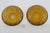 Mid 20th Century Pressed Glass Small Bowls Pair of 2 Amber Color Fruit Snack Butter Dishes - Set of 2 For Sale - Image 4 of 11