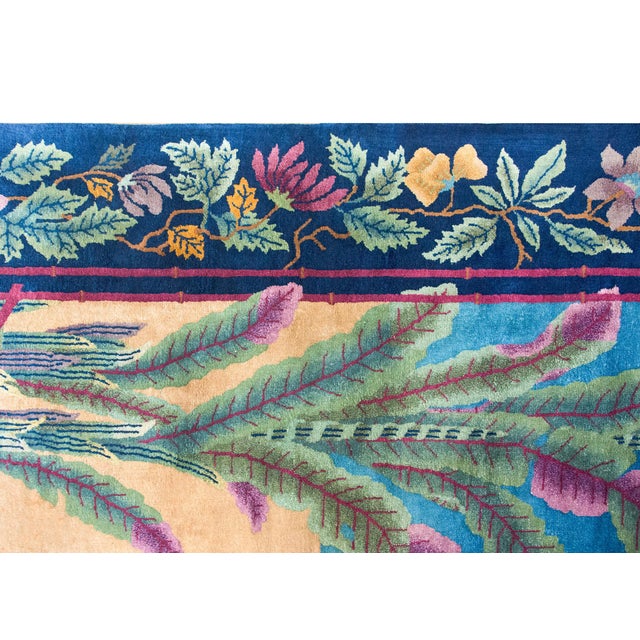 Textile Early 20th Century Chinese Art Deco Rug For Sale - Image 7 of 15